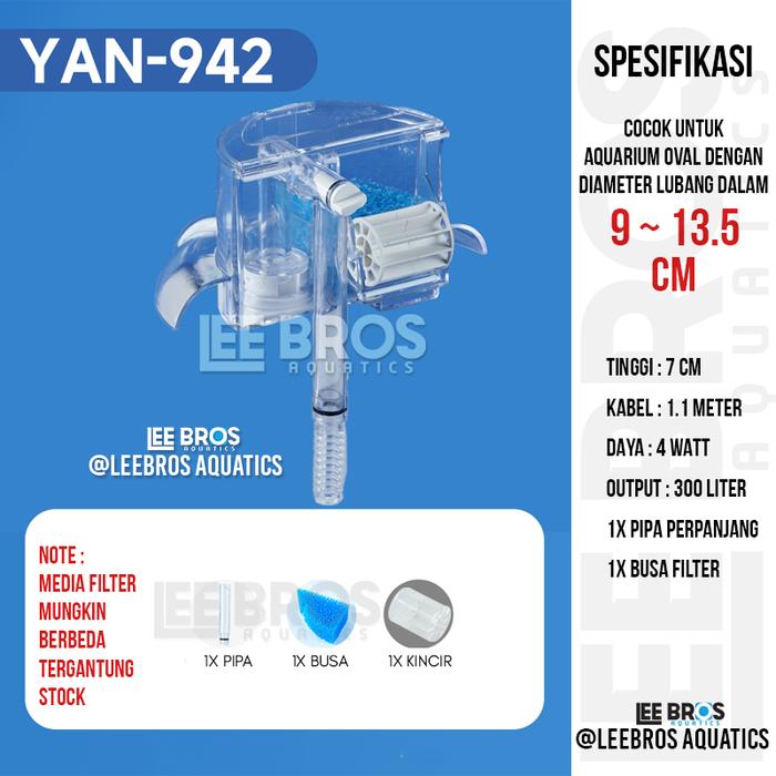 Gambar Filter Aquarium Bulat / Fish Bowl Filter / Aquarium Bulat / Fish Bowl - YAN942 - 10cm dari Leebros Aquatics undefined Tokopedia