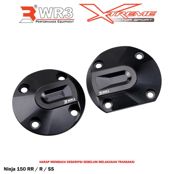 Gambar Cover Engine WR3 Ninja 150 RR / R / SS / 150RR / 150R / 150SS - Black Black dari Xtreme Motor Shop undefined Tokopedia