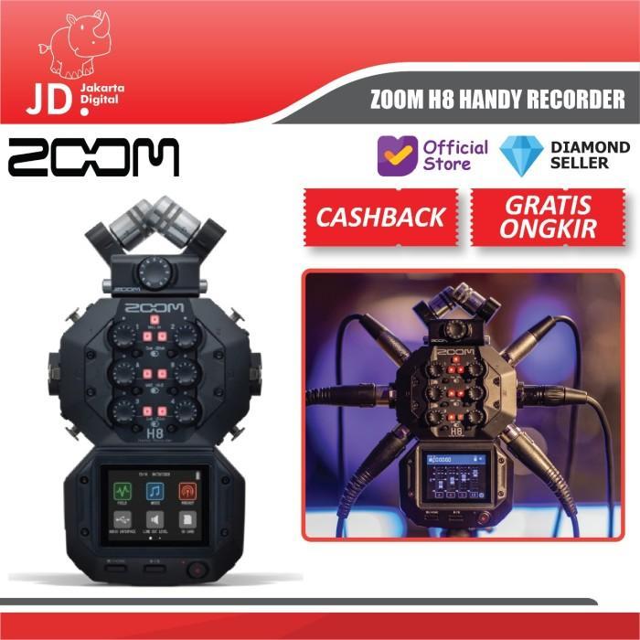 Gambar Zoom H8 8-Input - 12-Track Portable Handy Audio Recorder Zoom - PLUS 128GB dari Tool Max Pro undefined Tokopedia