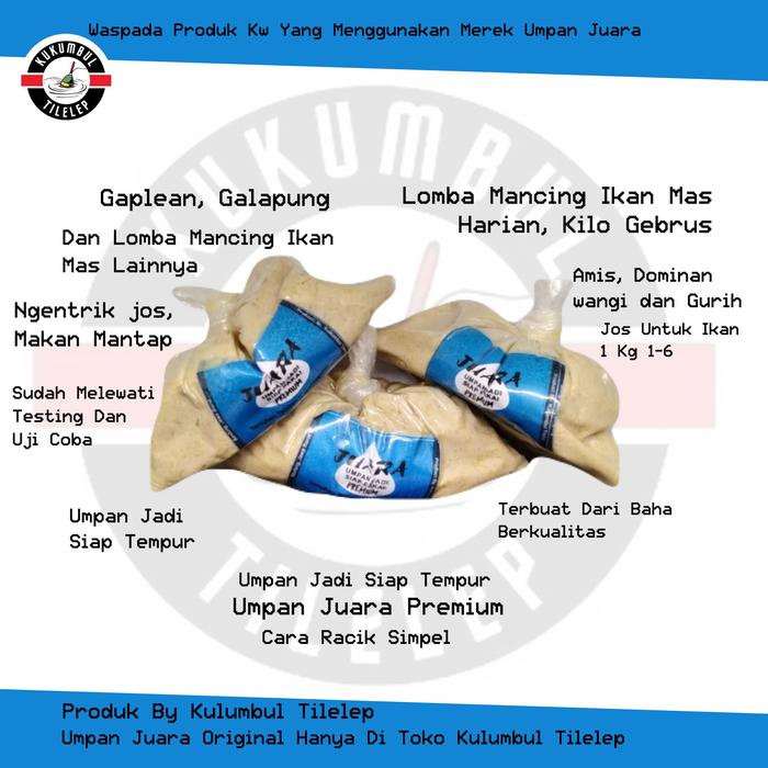 Gambar umpan jadi siap pakai untuk Lomba Mancing ikan mas Pancing - 1 bks dari kukumbul tilelep juara undefined Tokopedia