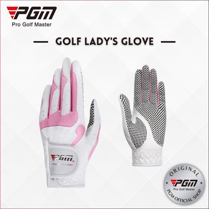Gambar SALE PGM Women Golf Glove Ladies Anti Slip Sarung Tangan Golf Wanita - White Pink (WP), (S) 18"/16.5cm dari asrsyla undefined Tokopedia