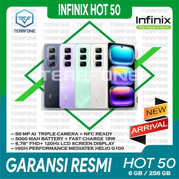 Gambar INFINIX HOT 50 4G RAM (8/128 GB) (8/256 GB) GARANSI RESMI TERMURAH - RAM 8 / 128 GB, TITANIUM GRAY dari TERAFONE undefined Tokopedia