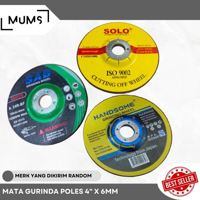 Gambar Mata batu gurinda gerinda grinda WD poles asah 4x6 tebal 4 inchi ASLI - MERK RANDOM dari MITRA BANGUNAN 888 undefined Tokopedia