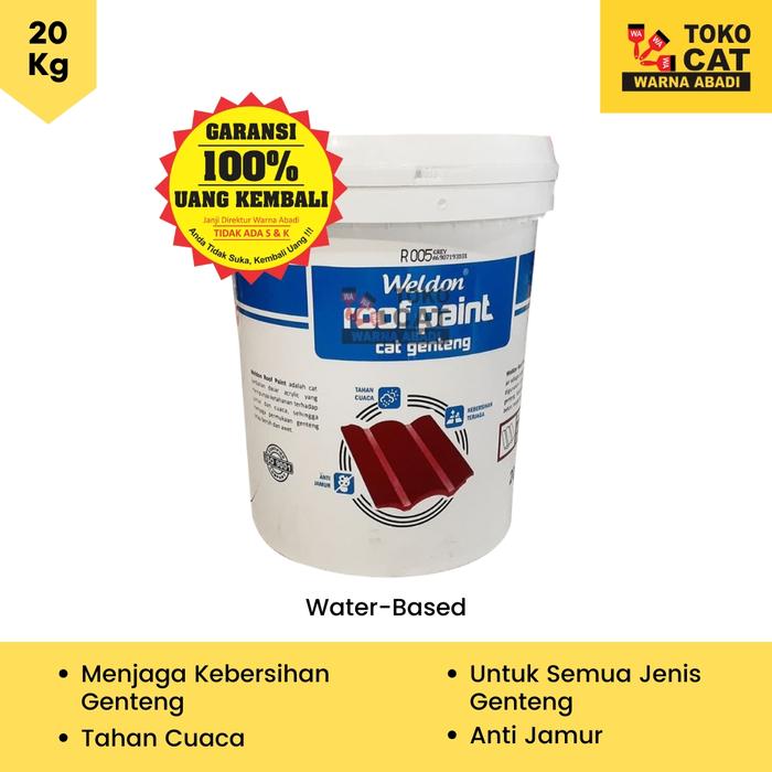 Gambar CAT GENTENG WELDON ROOPAINT 20 KG - GOODYEAR R011 dari Toko Cat Warna Abadi undefined Tokopedia