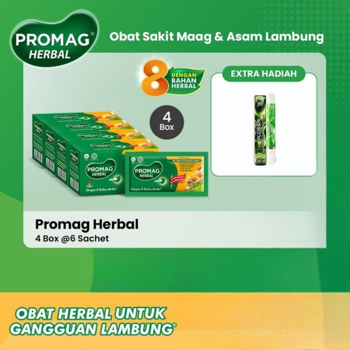 Gambar Promag Herbal Untuk Gangguan Lambung 4 Box Free Gift - 4 Box dari Kalbe Consumer Health undefined Tokopedia