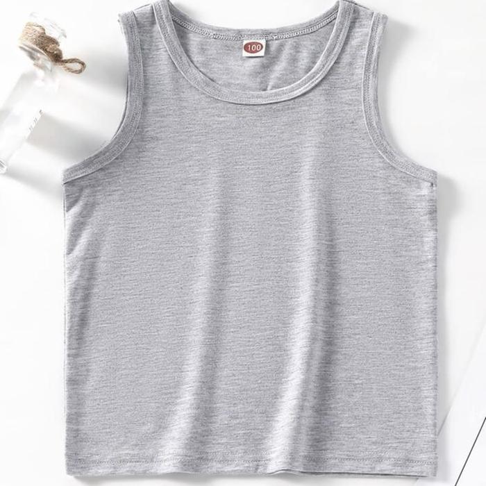 Gambar BAJU SINGLET ANAK LAKI PEREMPUAN KAOS DALAM TANPA LENGAN KUTUNGAN ANAK UNISEX TANK TOP PAKAIAN BAYI - Biru, M dari lauren.co undefined 5 Tokopedia