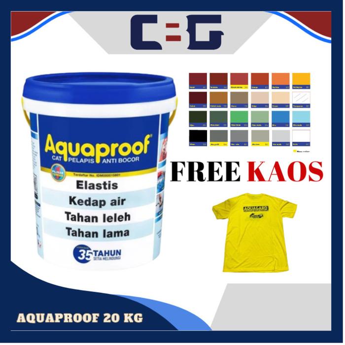 Jual AQUAPROOF WATERPROOFING CAT PELAPIS ANTI BOCOR 20 KG - TOPED, 105 ...