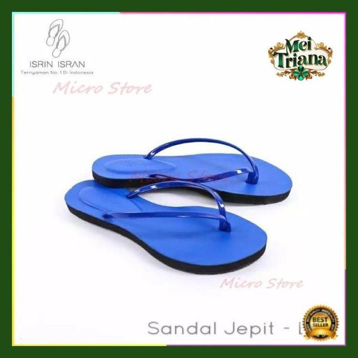 Gambar Jepit Teplek ISRIN ISRAN Sandal Wanita Tali Flip Flop Nyaman - Biru, 36 dari mei Triana undefined Tokopedia