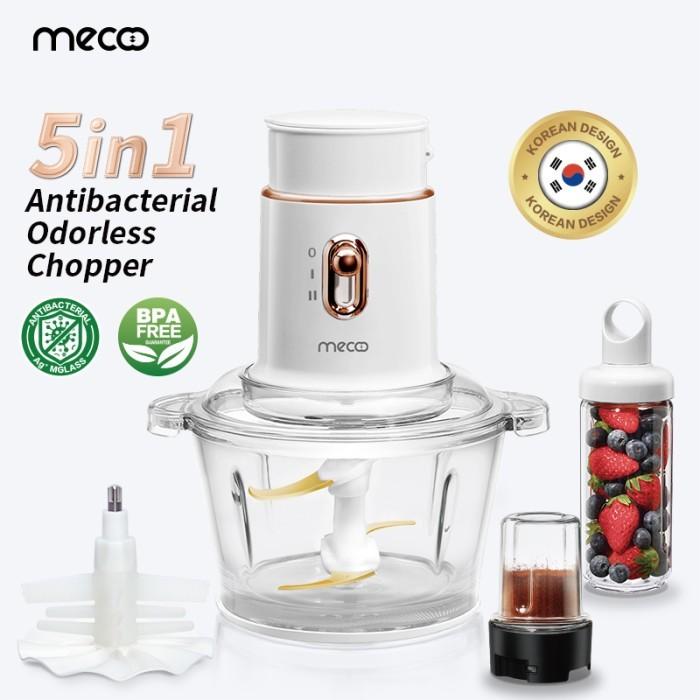Gambar Mecoo Chopper Grinder Most Aesthetic 5 in 1 Antibacterial Odorless 250 Low Watt BPA Free / Food Processor - Milky White dari VENTOM STORE undefined Tokopedia