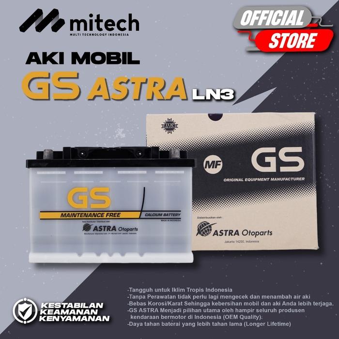 Gambar GS MF OEM Astra Aki Kering Mobil Innova Reborn Diesel 370LN3 / LN3 - 12V / 65Ah - GOJEK/GRAB dari MITECH IDN undefined Tokopedia