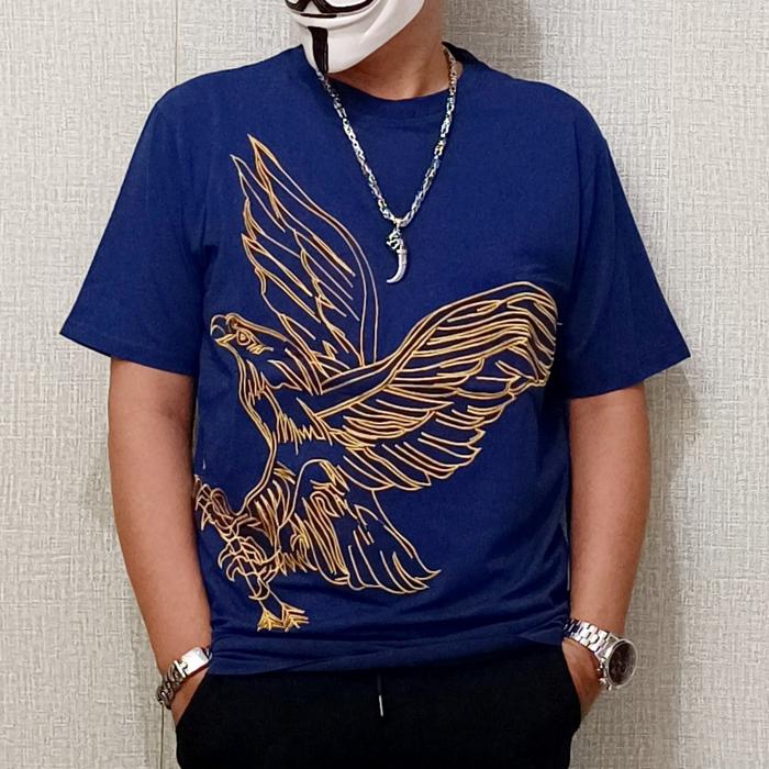 Gambar KAOS PRIA ATASAN PRIA T-SHIRT COWOK FASHION PRIA IMPORT PREMIUM WG - Biru, M dari FM BOUTIQUE BRANDED undefined Tokopedia