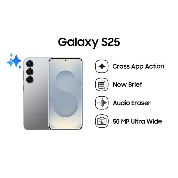 Gambar Samsung Galaxy S25 5G 12/256GB | 12/512GB 6.2 Inch Garansi Resmi - Silver Shadow, 12/256GB dari Andalas Cellular_NEW undefined Tokopedia