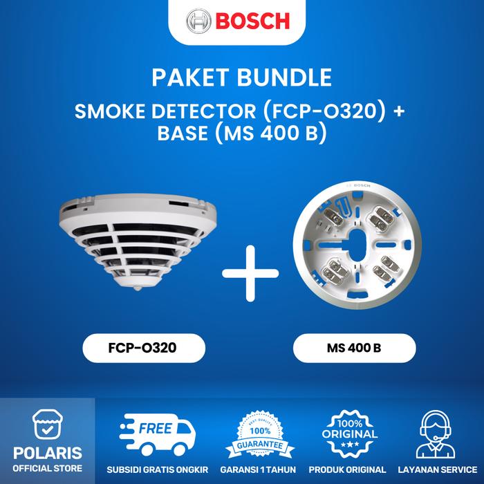 Gambar Sensor Asap BOSCH Optical Smoke Detector FCP-O320 - Base MS 400 B dari Polaris Official Store undefined Tokopedia