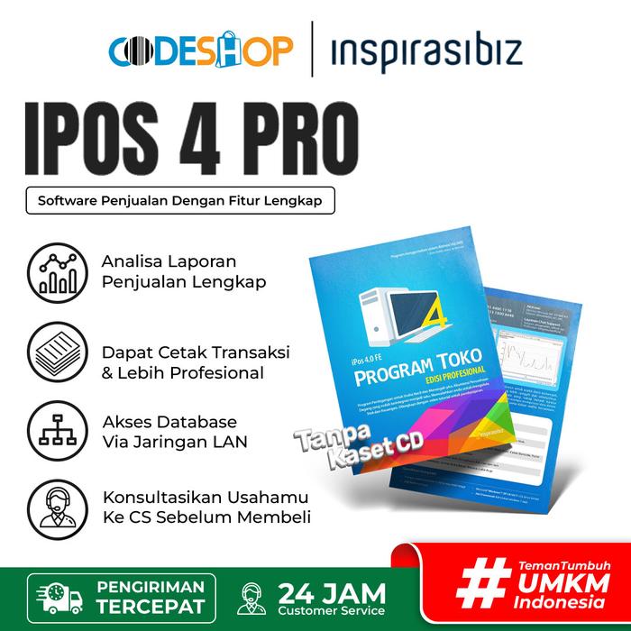 Gambar IPOS 4 LISENSI RESMI UNTUK PROGRAM TOKO DAN SOFTWARE KASIR dari Codeshop Indonesia undefined Tokopedia