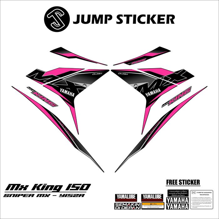 Gambar Stiker striping mx king 150 grafis variasi 006 - Pink dari JUMP STICKER undefined Tokopedia