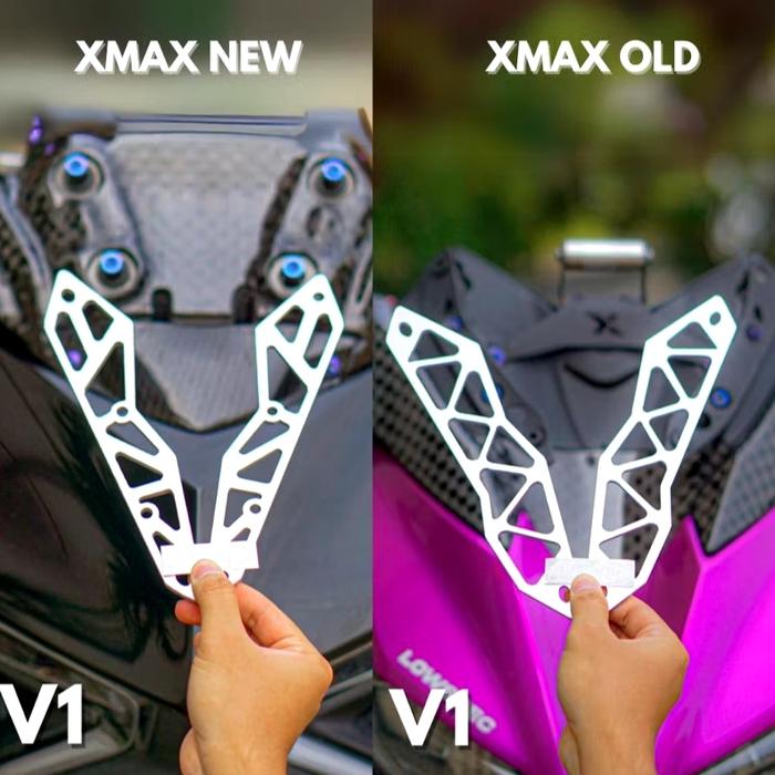 Gambar Garnish windshield visor Xmax OLD & NEW 2023/2024 connected AR41 - V1, XMAX NEW dari ar41motoshop undefined Tokopedia