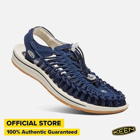 Gambar Sepatu Sandal Pria KEEN UNEEK Canvas - Navy/Birch - 8 dari Voidcenture undefined Tokopedia
