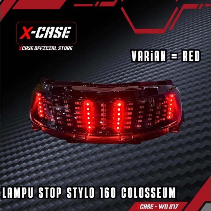 Gambar X-Case Stoplamp Honda Stylo 160 Running Colosseum 8 Mode Tombol Click WD 217 - Red dari Golden OllStore undefined Tokopedia