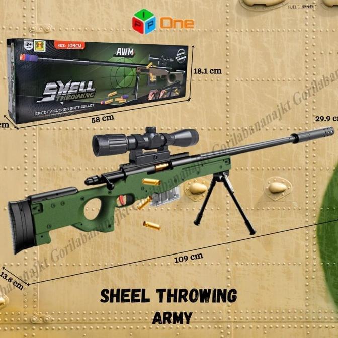 Gambar Mainan Anak AWM KAR98K Sniper Tembak Tembakan Peluru busa Nataru Shop - AWM dari Nataru Shop undefined Tokopedia