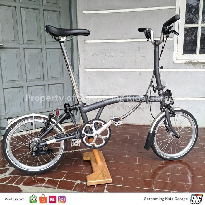 Bike Brompton S6l 2018 Brompton Folding Bike Purple Brompton