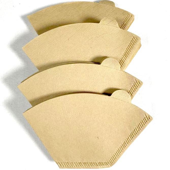 Gambar Ready Stok Kertas Saring Kopi V60 One Two Cups Paper Filter Coffee Maker 100PCS Saringan Rata Flat Shaped 01 12 02 24 Cup - 1-4 Cup Coklat dari Jasen Pre Store undefined Tokopedia
