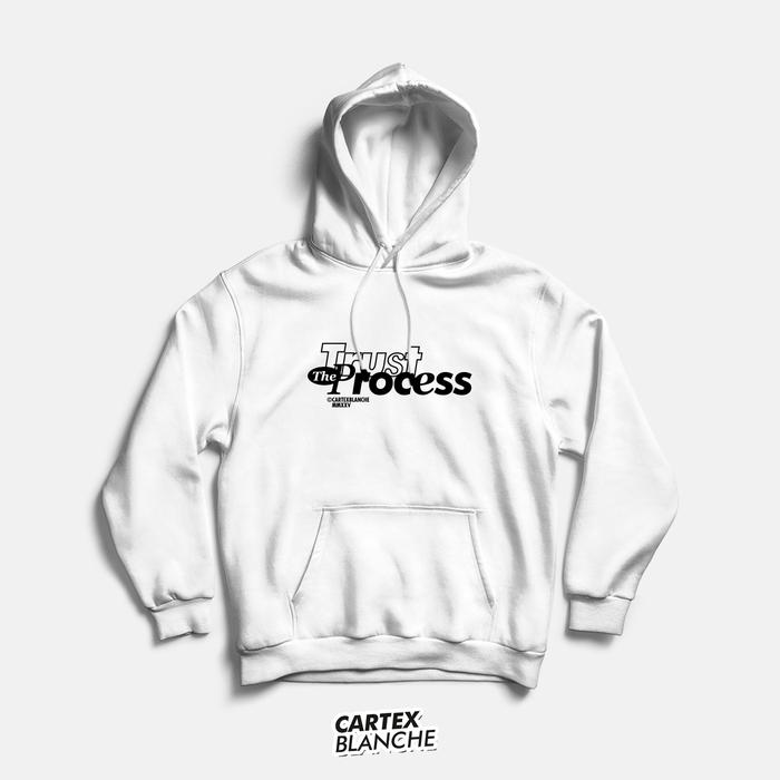 Gambar CARTEXBLANCHE Trust The Process Hoodie Jumper (Sablon) Pria Wanita Size M - XXL - Putih, M dari CARTEXBLANCHE undefined Tokopedia