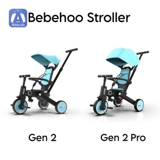Gambar BEBEHOO GEN 2 Stroler Tricycle Roda 3 Sepeda anak Lipat Folding Strake - Biru, Gen 2 Biasa dari Andalan Elektronik undefined Tokopedia