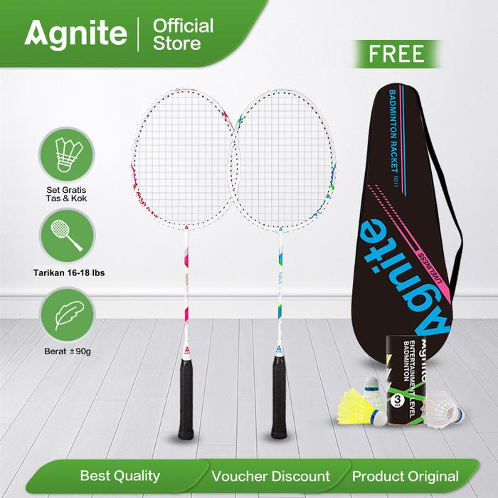 Promo Agnite Badminton Racket / Raket Bulu Tangkis Berkualitas Isi 2 ...