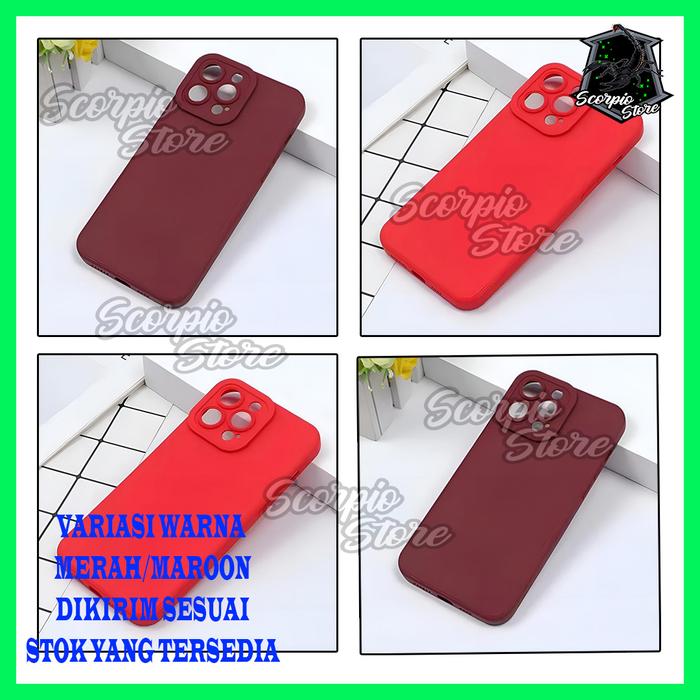 Gambar SOFTCASE MACARON PRO CAMERA XIAOMI REDMI 9A REDMI 9I - SS - MERAH-MAROON dari Scorpio Store17 undefined Tokopedia