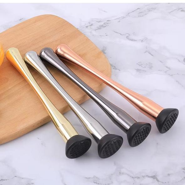 Gambar Promo muddler stick premium stainless steel 304 fruit cocktail kitchen bar tools / mudler penumbuk buah penghancur es bartender resto equipment - STICK-ROSEGOLD dari PANJA MARKET undefined Tokopedia
