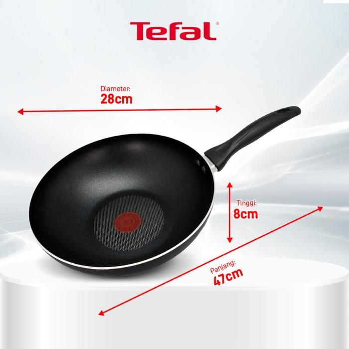 Gambar WAJAN ANTI LENGKET TEFAL COOK & CLEAN SERIES WOK PAN SUPER PREMIUM 28 CM - 28 CM + LID (Tutup) - PASTI ORIGINAL - WOK PAN 28 CM dari TOKO JAWA ELECTRIK undefined Tokopedia
