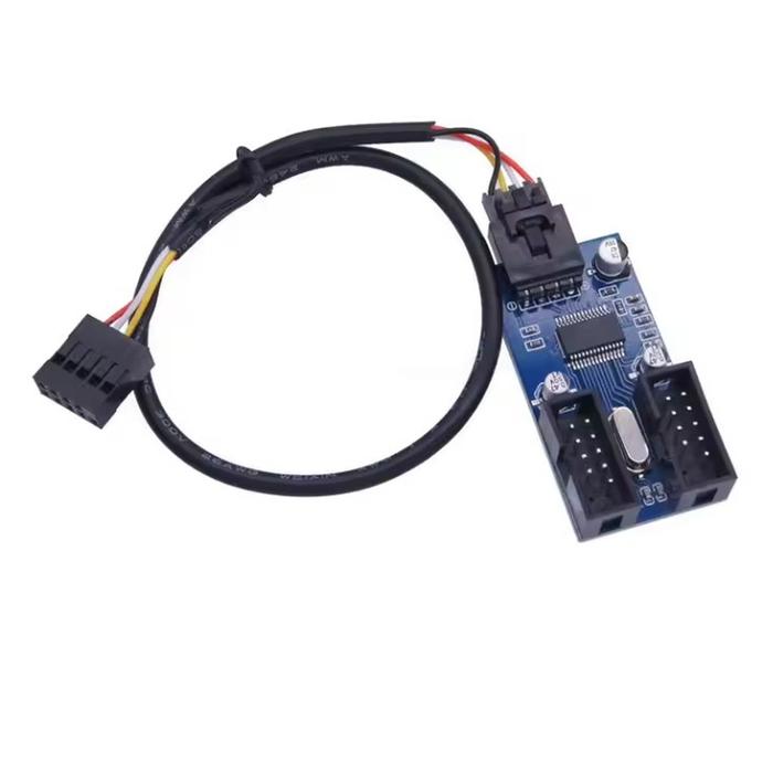 Gambar USB 2.0 9 PIN SPLITTER ADAPTER CONVERTER EXTENSION 2 3 4 WAY KABEL CABANG HUB CABLE - F dari Honey Computer undefined Tokopedia