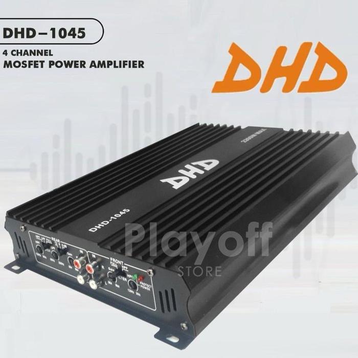 Gambar DHD Power Amplifier 4 Channel Bass Audio Mobil Black And Silver - 1045, Black dari CV KRATALIMA undefined Tokopedia