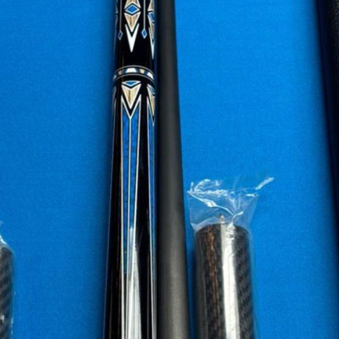 Gambar Stick Billiard Carbon HC Cue Low Deflection - Cream Biru, Leather dari DISTRIK 33 undefined 3 Tokopedia