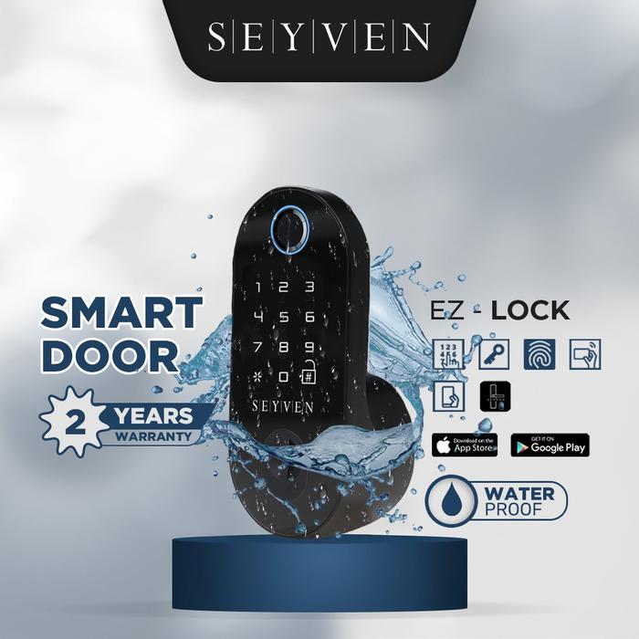 Gambar SEYVEN DEADBOLT SMART DOOR LOCK PINTU KAYU BESI - EZ LOCK SEYVEN dari SEYVEN TANGERANG undefined Tokopedia