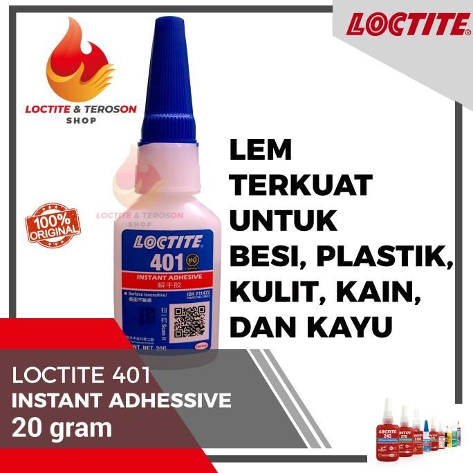Gambar ready LEM BESI PLASTIK KAIN KAYU SERBAGUNA LOCTITE 401 20GR KUAT DAN BENING murah - 20 Gram dari fast tape undefined Tokopedia