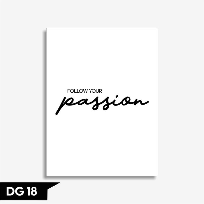 Gambar Hiasan Dekorasi Pajangan Dinding Aesthetic Minimalis Elegan Quotes Motivasi DG - DG 18, 20X30cm dari Legna home undefined Tokopedia