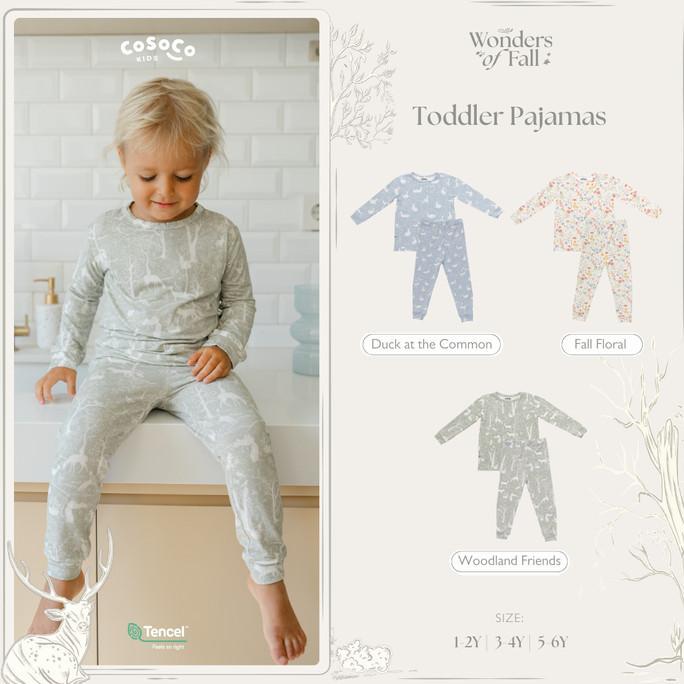 Gambar Toddler Pajamas - Wonders Of Fall - Tencel - Cosoco Kids dari Berkah Iboe undefined Tokopedia