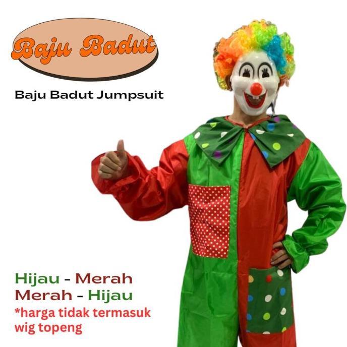 Gambar Baju Badut Anak Dewasa One Set Satu Set - Merah Kuning, Dewasa dari LittleStars ID undefined 4 Tokopedia