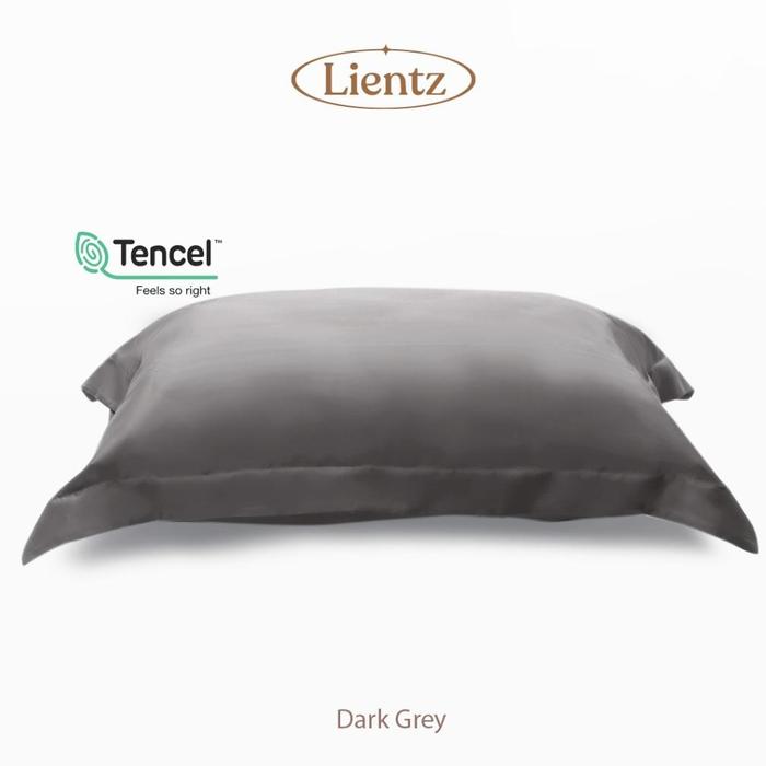 Gambar READY Sarung Bantal Sutra Organik KING KOIL Tencel Premium - Tencel Pillow Case by Lientz - Dark Grey, BANTAL dari BANA ID undefined Tokopedia