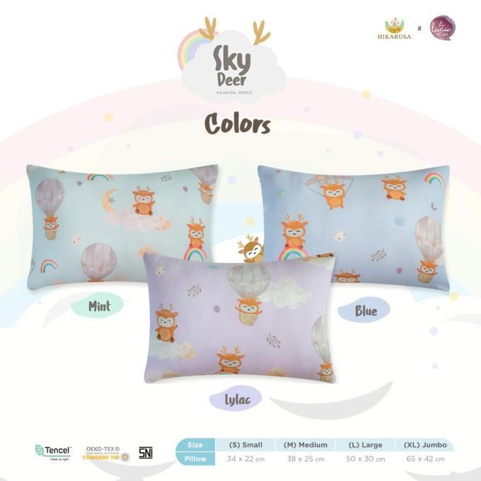Gambar Bantal Hikarusa Sky Deer Pillow Bamboo Tencel Size SML - S - 22cm x 34cm, Mint dari Rizquilah undefined Tokopedia