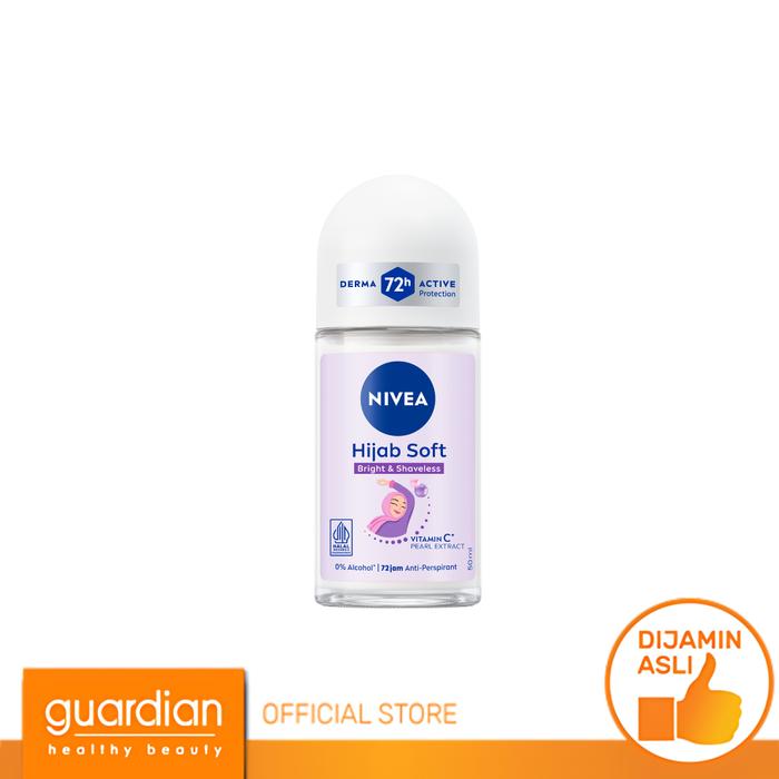 Gambar Nivea Deodorant Roll On Brightening Hijab Soft Hijab 50Ml dari Guardian Official Store undefined Tokopedia