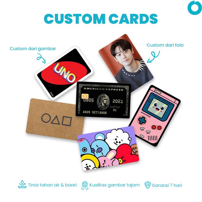 Gambar Custom Kartu Flazz Card BCA Gen 2 Cetak Foto Gambar Design Print UV - Print 2 Sisi dari Otello Studio undefined Tokopedia