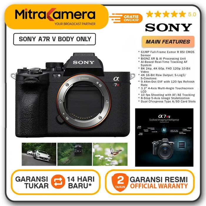Promo Sony A7R V Sony A7R Mark Sony A7R5 Mirrorless Camera Body Only  +Sony ECM-G1 di Mitrakamera Tokopedia