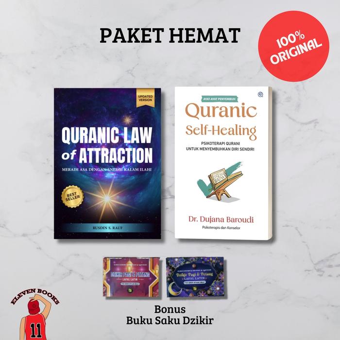 Gambar Paket Hemat Buku Original Quranic Law of Attraction & Quranic Self Healing - Paket Hemat dari ELEVEN BOOKS undefined Tokopedia