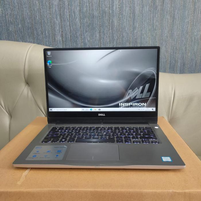 Laptop Gaming Dell Inspiron 7472 Intel Core I7-8550u Gen 8th Dualvga Ram  8gb 1tb 128 Gb Ssd Backlight Super Gaming Editing Lengkap Gold