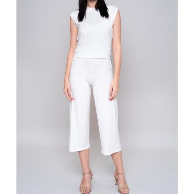 Gambar naPocut Legging Kulot Tencel - Broken White, L/XL dari galana undefined Tokopedia