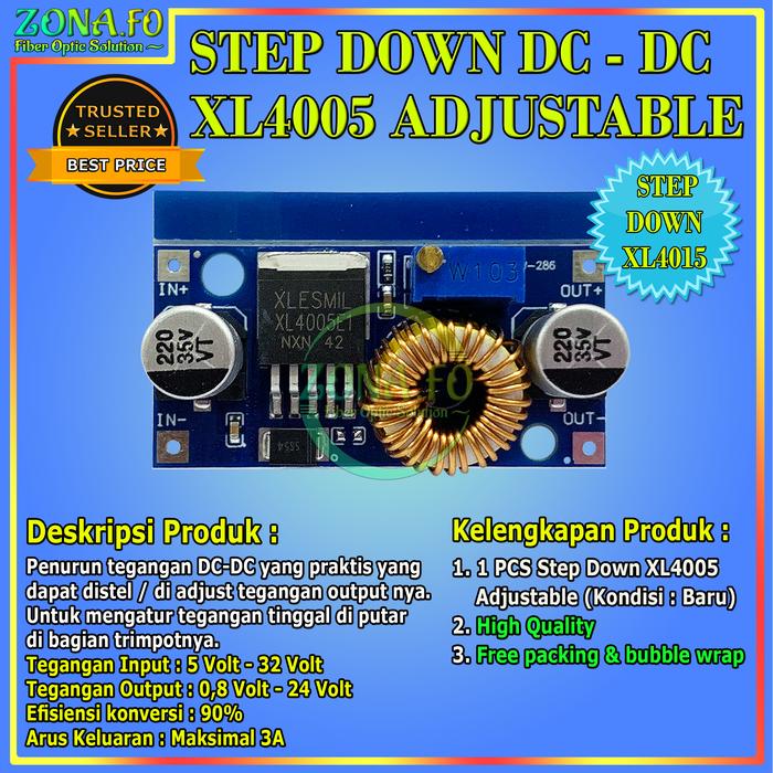 Promo XL4015 DC To DC Step Down Buck Converter 4A 4V-38V To 1,25V-36V ...