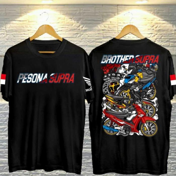 Gambar Promo T-Shirt Distro Honda Pesona Supra Black - PESONA SUPRA, M dari Istana Idaman undefined Tokopedia