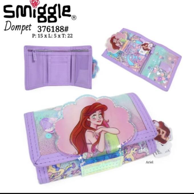 Gambar Tas Ariel Mermaid Smiggle Backpack, Lunch Bag, Wallet, Pencil Case Stok Ready sesuai yang ada di ealase - wallet dari almontcell undefined Tokopedia